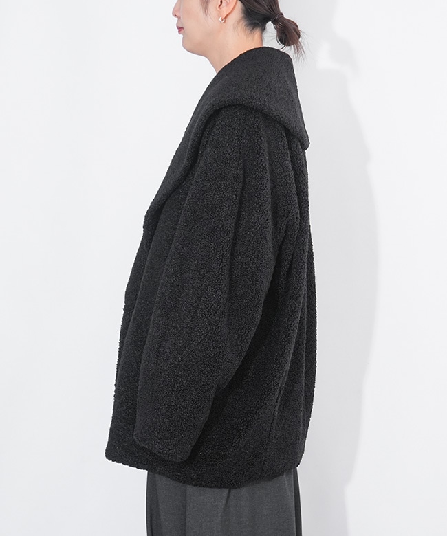 SALE 50%OFF】CYNICAL(シニカル) リサイクルボア ケープカラーコート