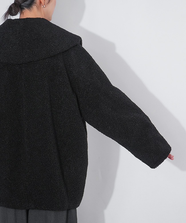 SALE 50%OFF】CYNICAL(シニカル) リサイクルボア ケープカラーコート