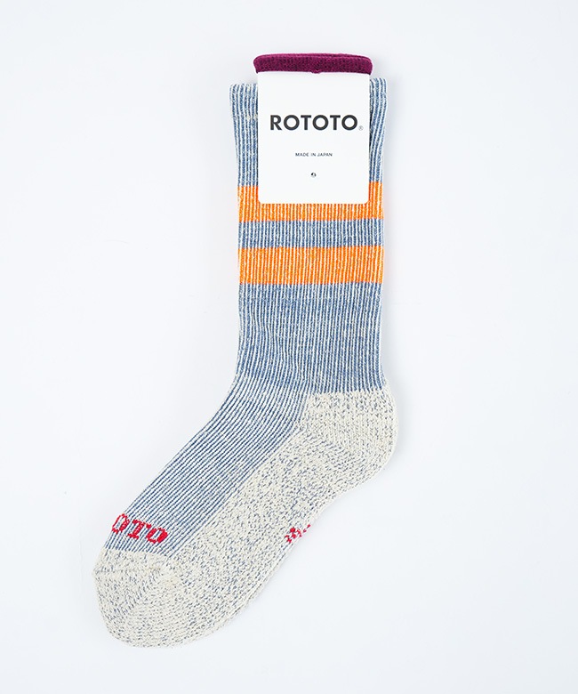 ROTOTO(ロトト)PILE STRIPE MARL SOCKS パイルストライプ マール
