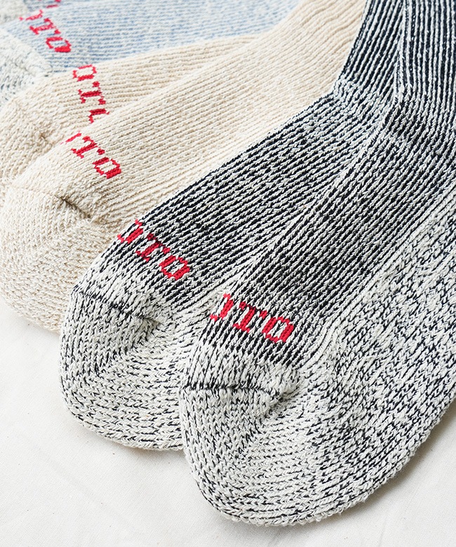 ROTOTO(ロトト)PILE STRIPE MARL SOCKS パイルストライプ マール