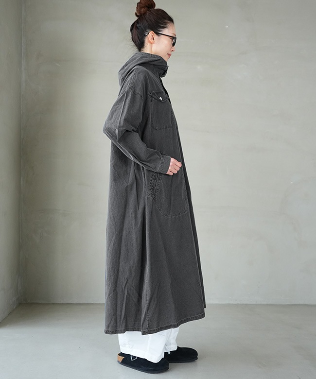 SALE 50%OFF】clip.tab(クリップタブ) IDGシャンブレーフードOP