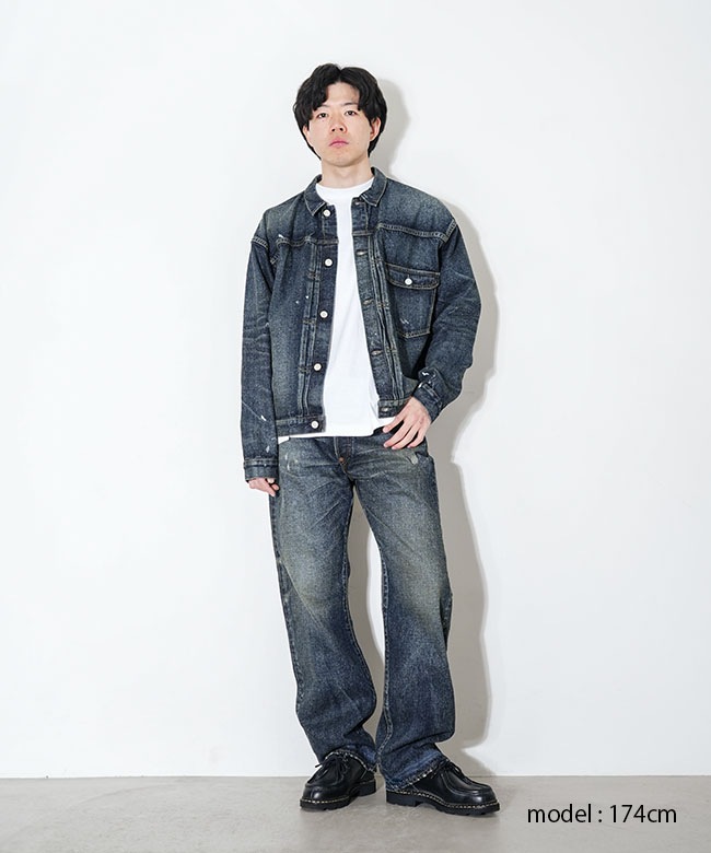 New Manual(ニューマニュアル) #001 T-BACK DENIM JACKET デニム