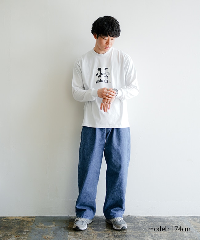 COTTON PAN　長袖カットソー　ロンT COTTON PAN / ありがとう／ロンTEE BLACK コットンパン 長袖 T