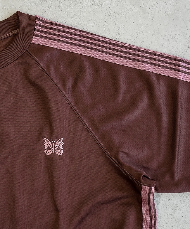 RW315]NEEDLES(ニードルズ)Track Crew Neck Shirt - Poly Smooth