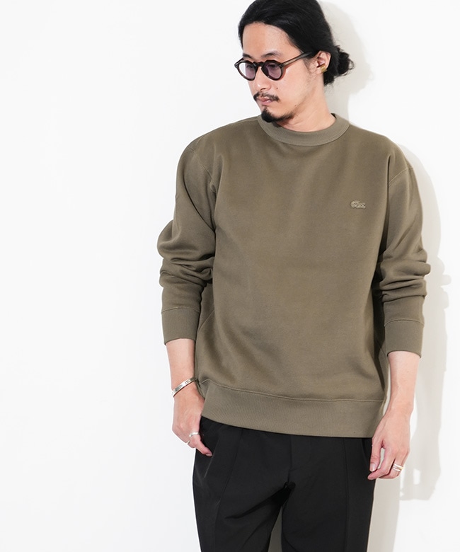 SH9359-99]LACOSTE(ラコステ)鹿の子ニットワントーンクルーネック ロン