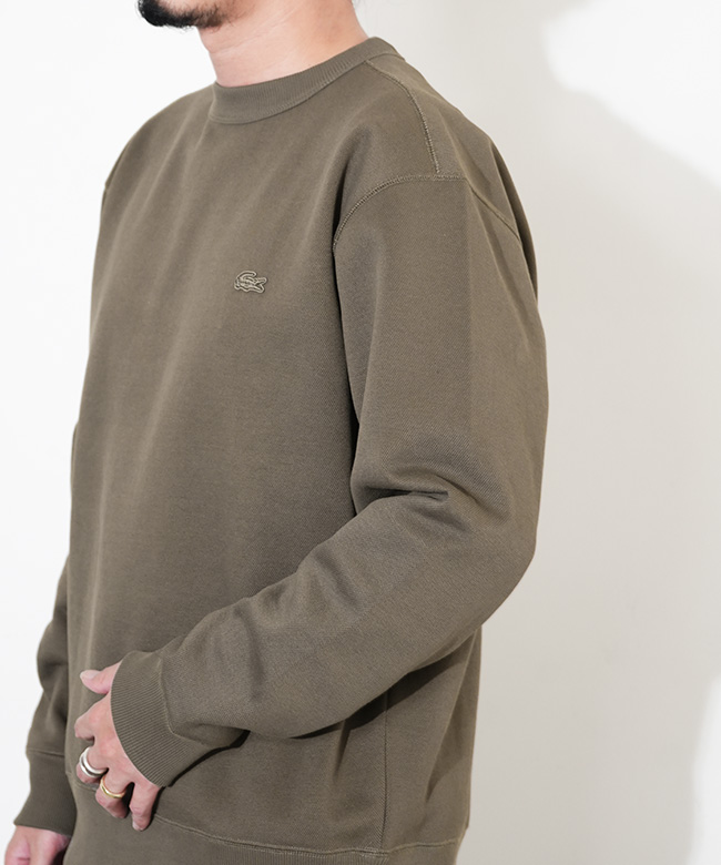 SH9359-99]LACOSTE(ラコステ)鹿の子ニットワントーンクルーネック ロン