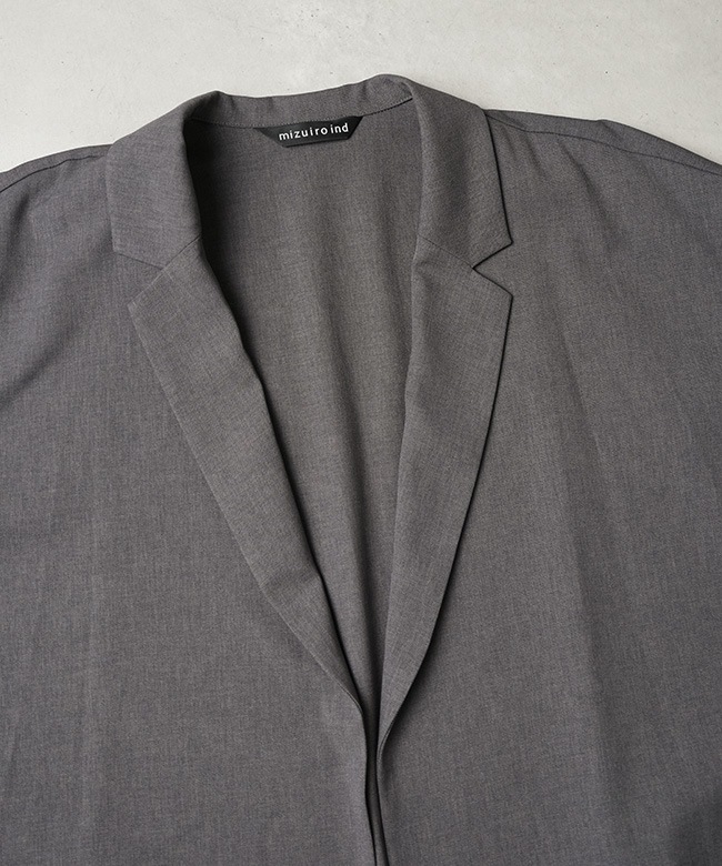 3-230103]mizuiro ind(ミズイロインド) tailored shirt JK テーラード