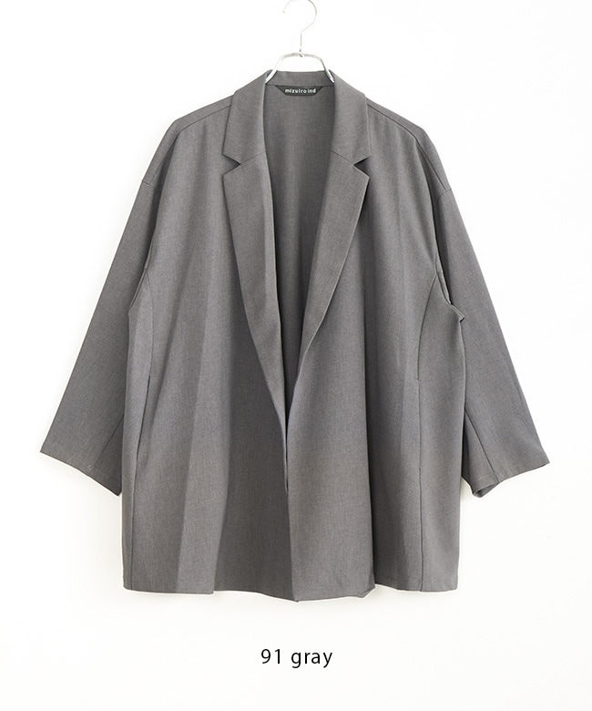 3-230103]mizuiro ind(ミズイロインド) tailored shirt JK