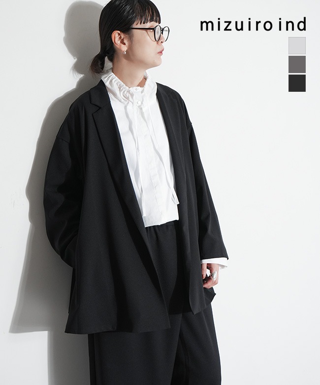 mizuiro ind ミズイロインド テーラードジャケット　ウッディハウス SALE 40%OFF】[3-230103]mizuiro ind(ミズイロインド) tailored shirt