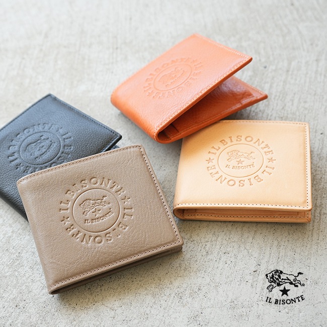 ◇【国内正規販売店】IL BISONTE(イルビゾンテ)2つ折り財布 2023