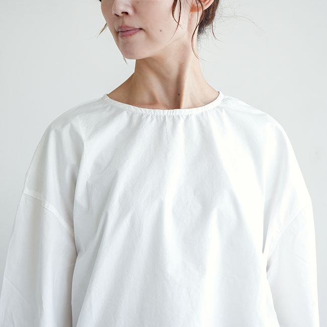 ソラモナポッシェ ウェザーワイドスリーブプルオーバー 白シャツ ゆったり 大きい SALE 50%OFF】◇solamonat poche(ソラモナポッシェ)ウェザーバルーン