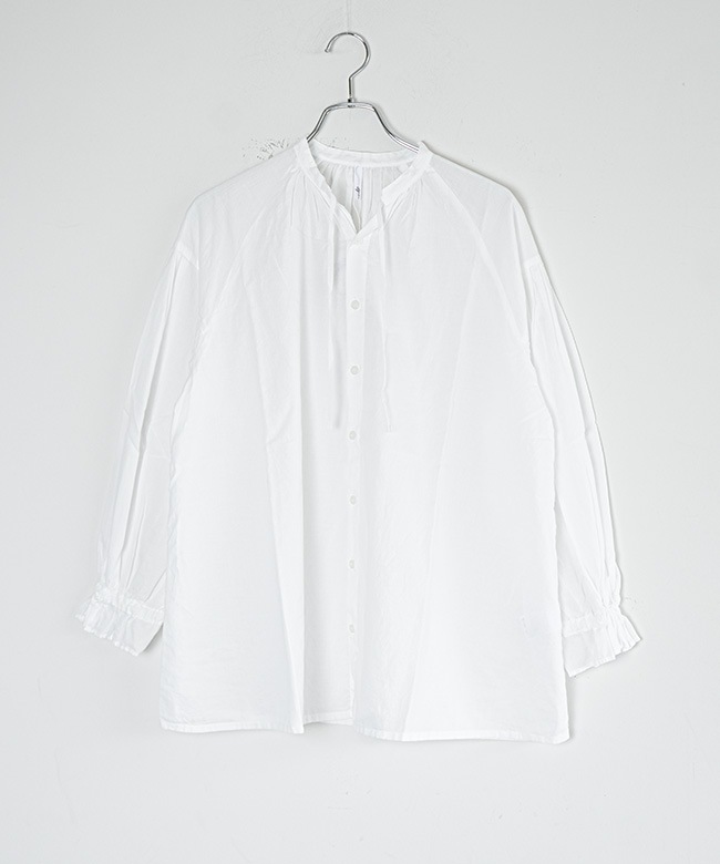 SALE 50%OFF】grin(グリン)100/2 ボイル ラグランスモックシャツ