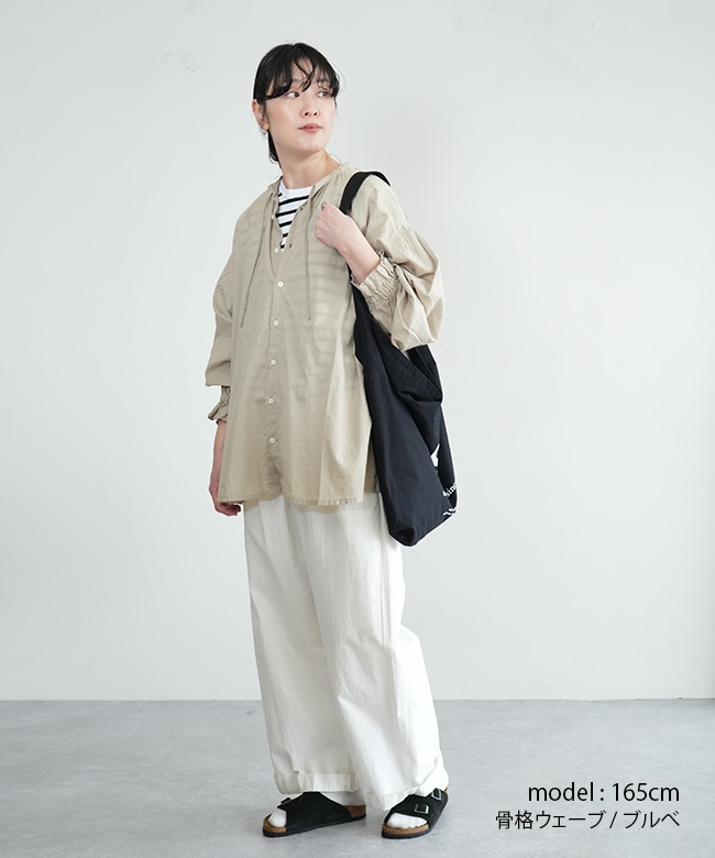 SALE 20%OFF】grin(グリン)100/2 ボイル ラグランスモックシャツ