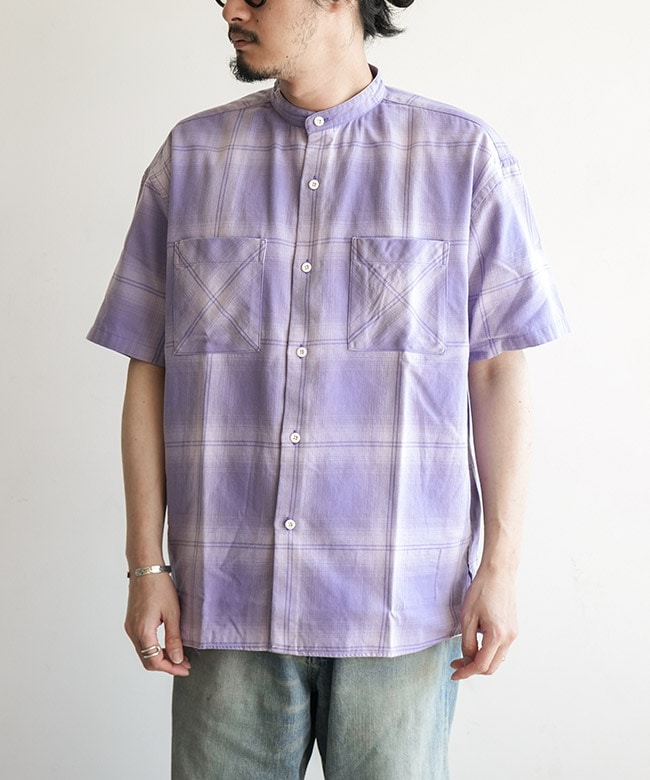 nonnative(ノンネイティブ)OFFICER STAND COLLAR S/S SHIRT COTTON