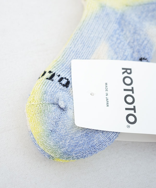 ROTOTO(ロトト) HEMP/ORGANIC COTTON PILE ANKLE SOCKS TIE DYE ヘンプ