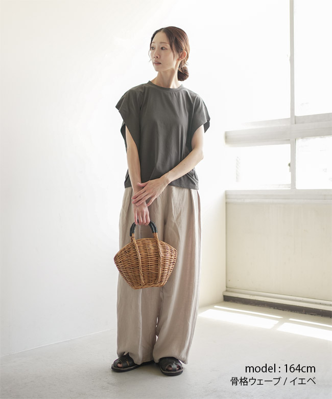 SALE 10%OFF】mizuiro ind(ミズイロインド)shoulder tuck N/S P/O