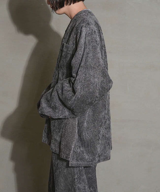 FIRMUM フィルマム 2024AW グロッシーコーデュロイ カーディガン