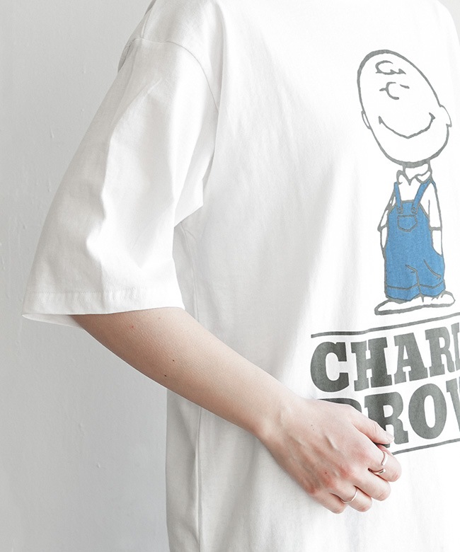 JT251C54]JOHNBULL(ジョンブル) PEANUTS Tシャツ（DENIM CHARLIE