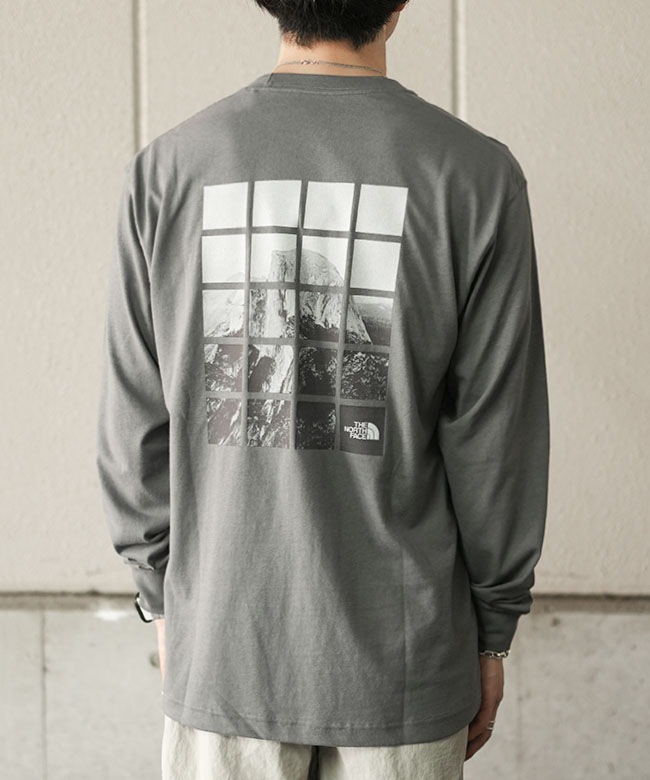 トップス (NEW)LINKS FRONT PANEL L/S ◇[NT82546]THE NORTH FACE(ザ・ノース・フェイス) L/S Halfdome