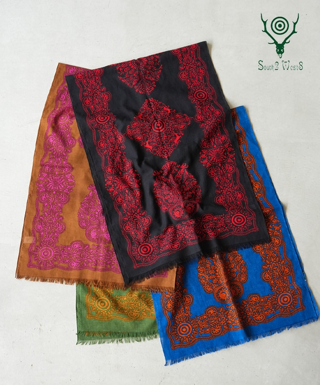 RW501]South2West8(サウスツーウエストエイト) Stole - Cotton Gauze