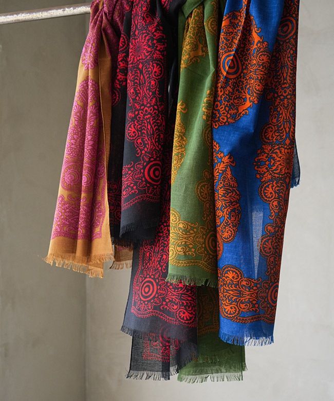 RW501]South2West8(サウスツーウエストエイト) Stole - Cotton Gauze