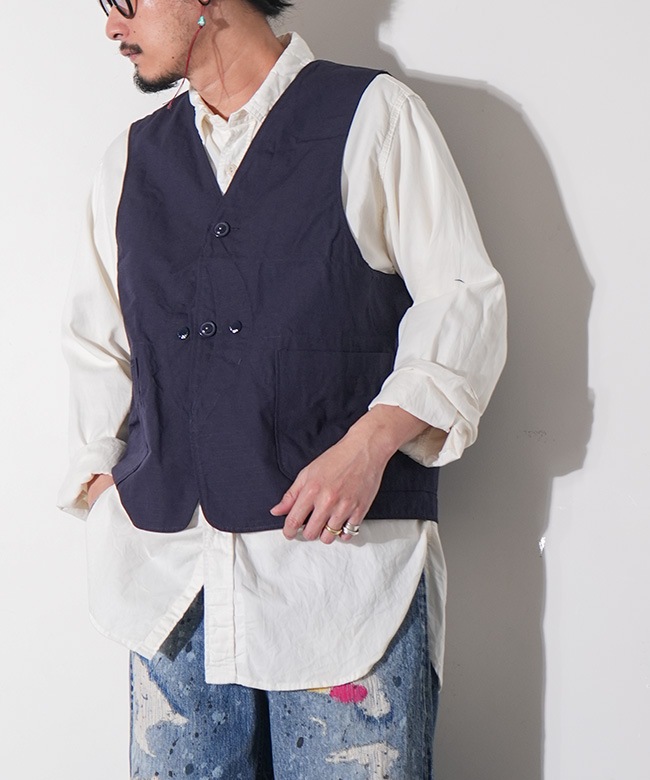 Engineered Garments UPLAND ベスト デニム M ENGINEERED GARMENTS(エンジニアド ガーメンツ) Upland Vest - Cotton