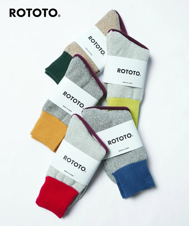 【最終お値下げ】【IIROT】Double face Wool Knit 2重編みソックス - R1001｜靴下｜ROTOTO 公式通販オンラインストア