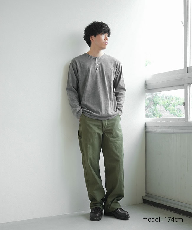 GOOD ON(グッドオン) ロングスリーブヘンリーTシャツ [GOLT1601