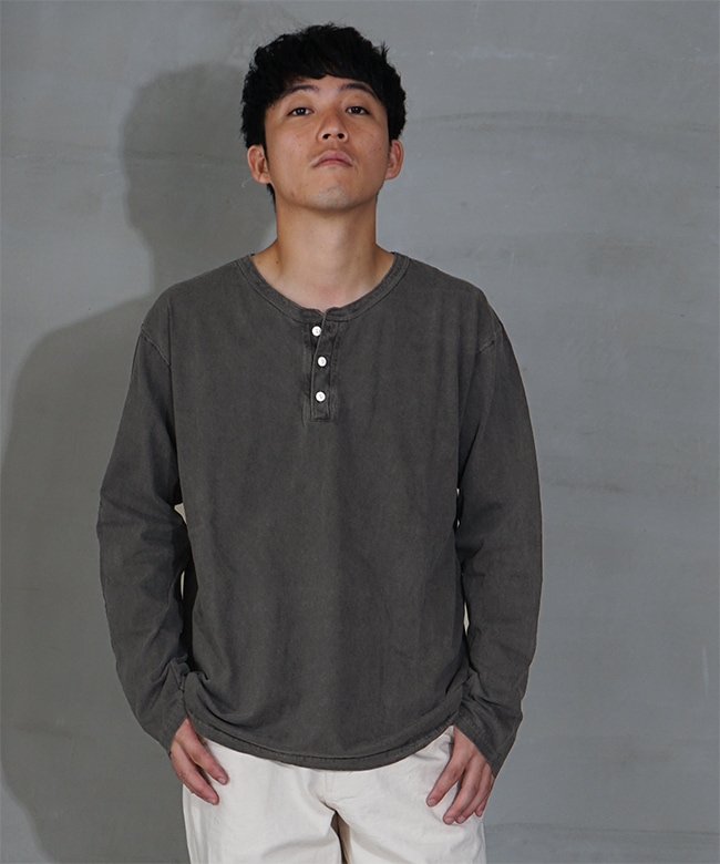 GOLT1601]GOOD ON(グッドオン)ロングスリーブヘンリーTシャツ