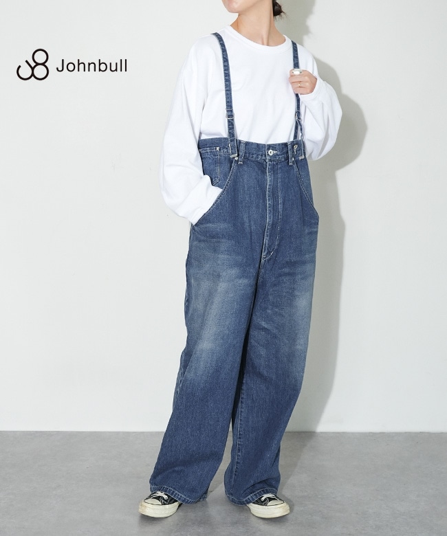 ジョンブルデニムオーバーサスペンダーパンツ JOHNBULL/ジョンブル デニムオーバーサスペンダーパンツ