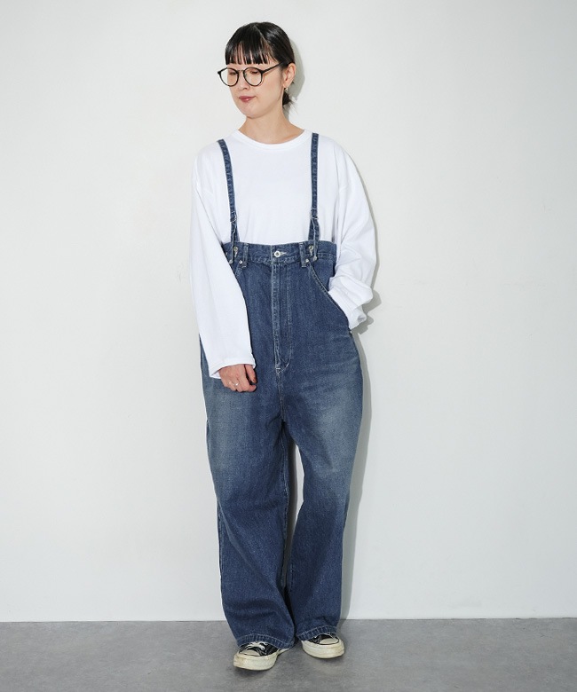 JL253P06]JOHNBULL(ジョンブル) デニムエンジニアオーバーパンツ