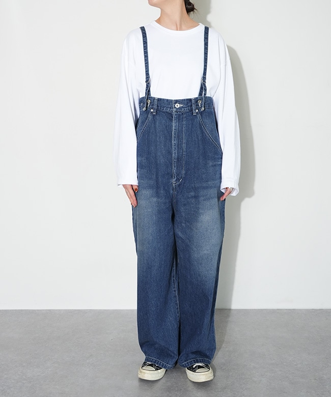 JL253P06]JOHNBULL(ジョンブル) デニムエンジニアオーバーパンツ