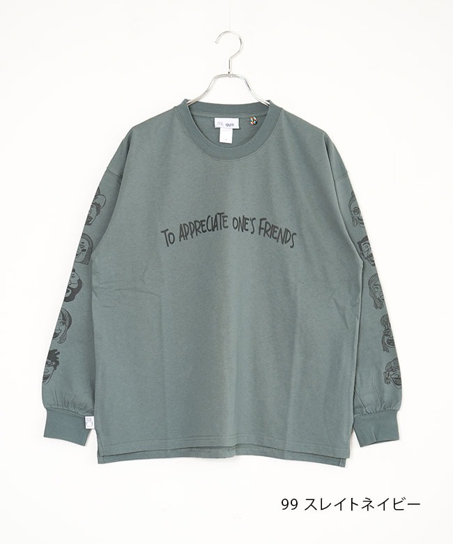 gym master(ジムマスター) 7.4oz friends ビッグロンTEE 7.4オンス