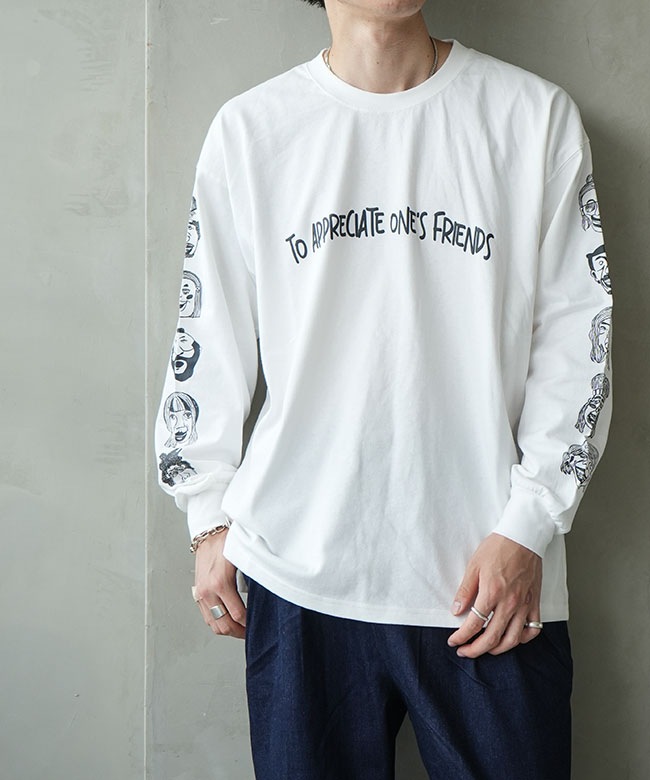 gym master(ジムマスター) 7.4oz friends ビッグロンTEE 7.4オンス