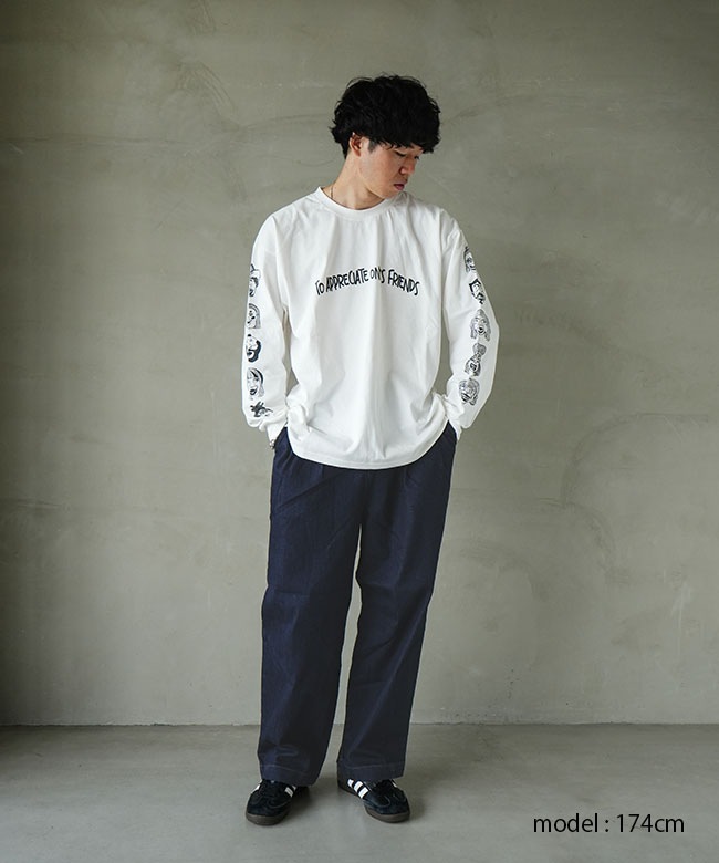 gym master(ジムマスター) 7.4oz friends ビッグロンTEE 7.4オンス