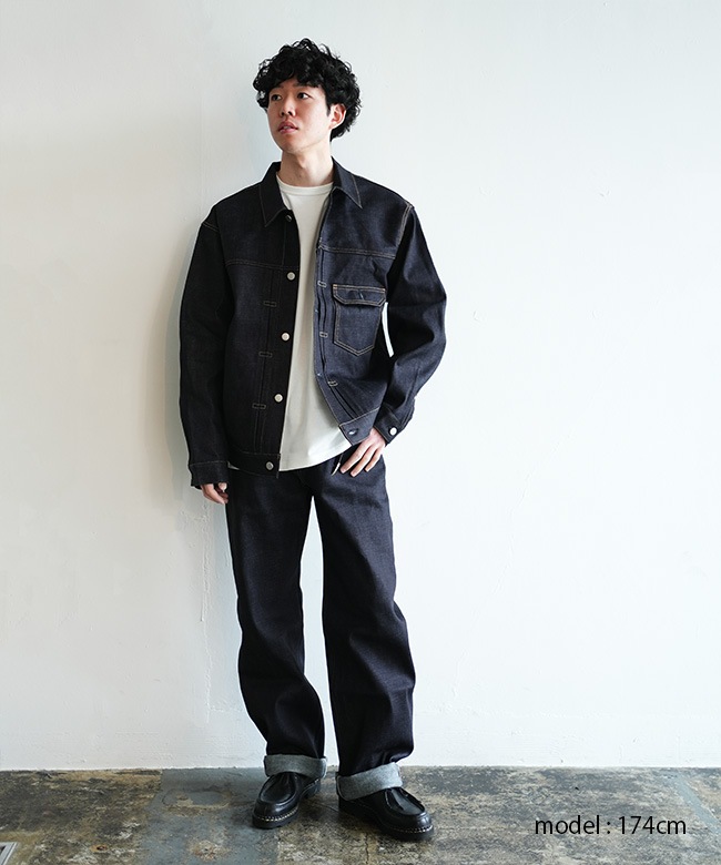 モモタロ MOMOTARO JEANS - #400 STANDARD WIDE 14.7oz - Zip-Fly - MMJZ0400