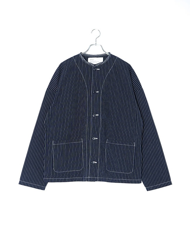 A32601]HARVESTY(ハーベスティ) ペンシルストライプアトリエジャケット