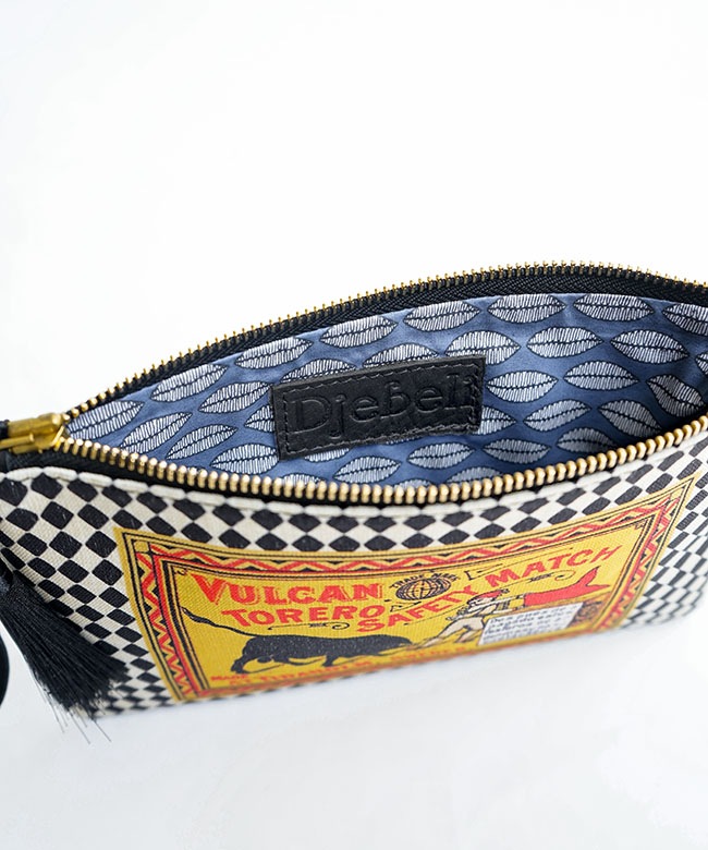 DJEBELI(ジェベリ) プリントジップポーチ BAG IN BAG【メール便対応可 