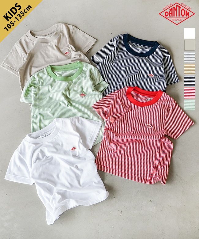 ◇[DT-C0206CVT] DANTON(ダントン) キッズ クルーネックTシャツ