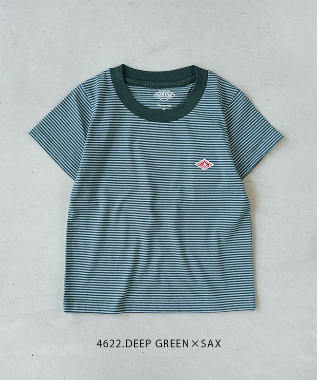 ◇ DANTON(ダントン) キッズ クルーネックTシャツ [DT-C0206CVT