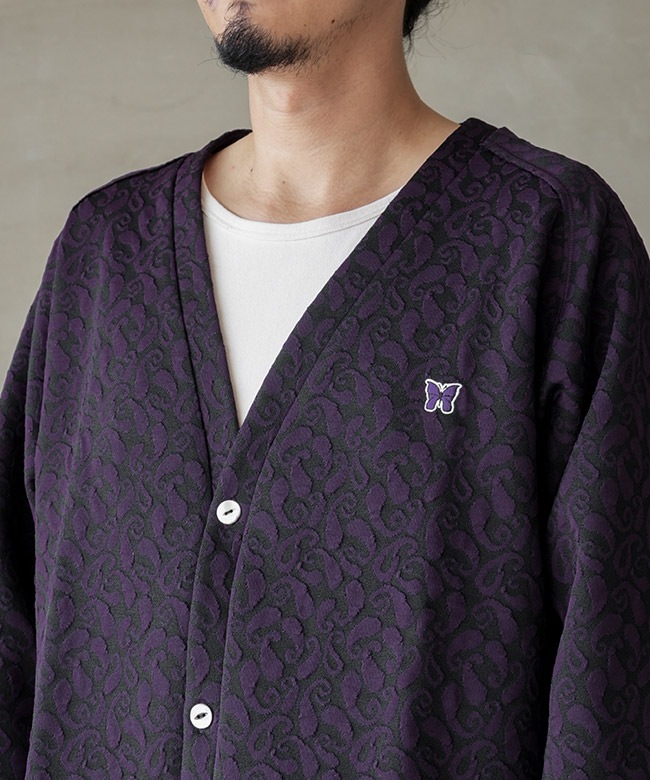 NEEDLES(ニードルズ) V Neck Cardigan - Poly Jq./Paisley