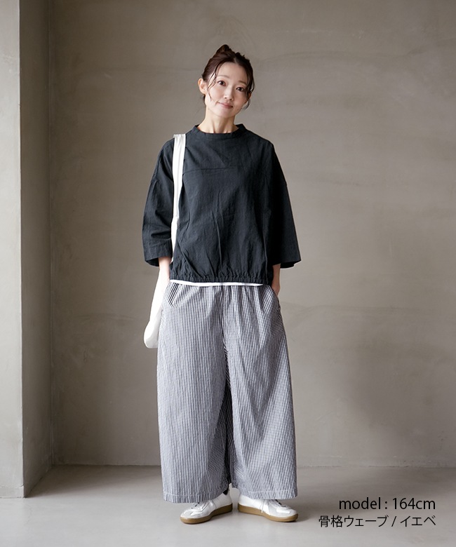 ハンドメイド♪リネン100%ブラウス プルオーバー