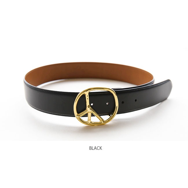 LQ065]NEEDLES(ニードルズ)PEACE BUCKLE BELT - STEER LEATHER