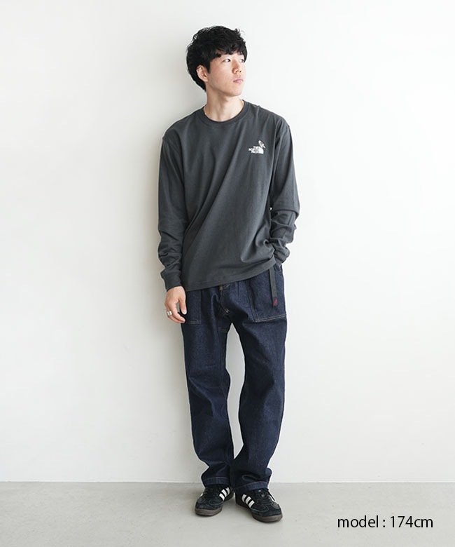 PGG☆ピージージー/新品未使用❣️ストレッチパンツ！ダークネイビー/サイズ1Ｍ✨ G5SU-P083]GRAMICCI(グラミチ) STRETCH DENIM LOOSE TAPERED