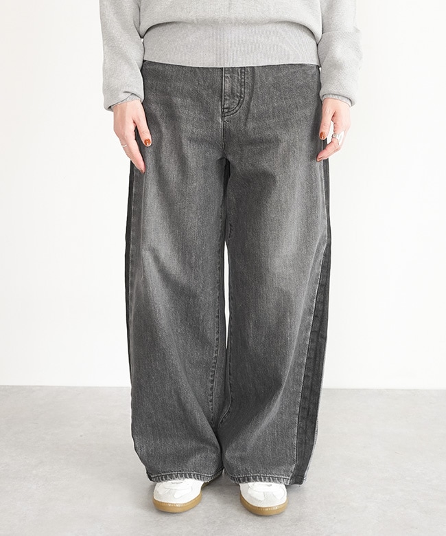 emi♡様おまとめ　Johnbull +アメリカーナパンツ2点 SALE 50%OFF】JOHNBULL(ジョンブル) サイドラインデニムパンツ セール