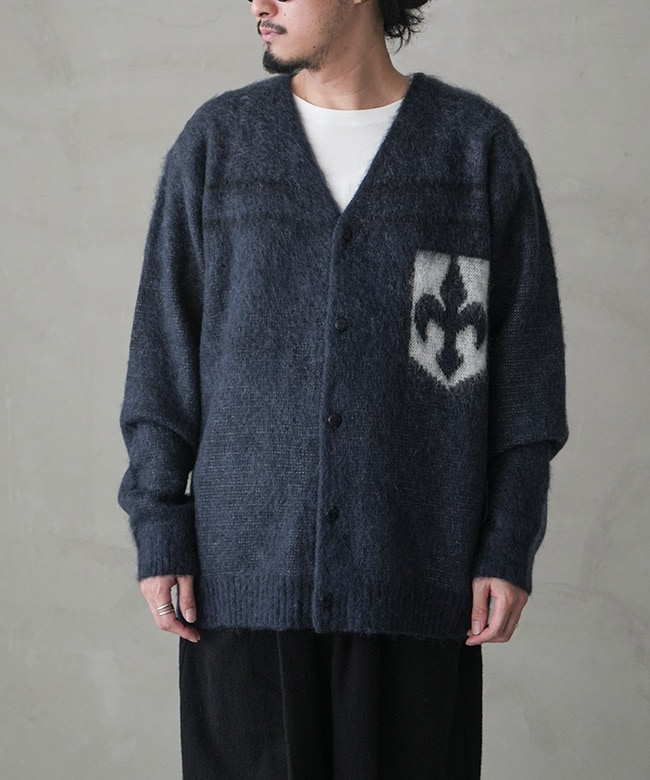 RW358]NEEDLES(ニードルズ) Mohair Cardigan - Emblem モヘア