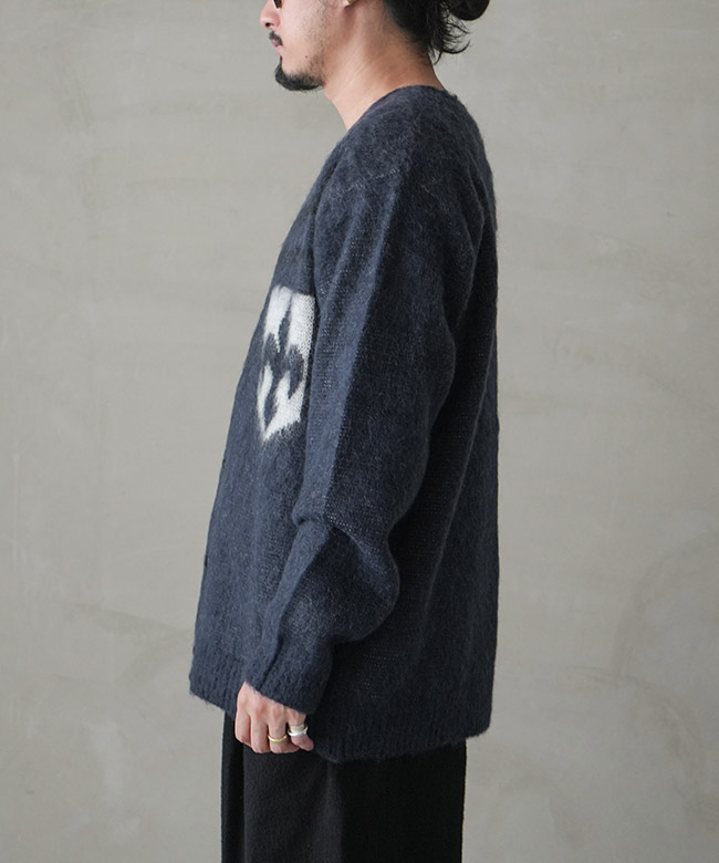 RW358]NEEDLES(ニードルズ) Mohair Cardigan - Emblem モヘア