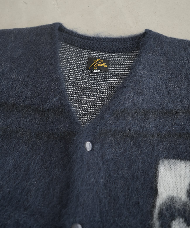 Mohair Cardigan モヘアカーディガン ネイビー ジャガードモヘアカーディガン(2 NAVY): : メンズ｜CITY TOKYO