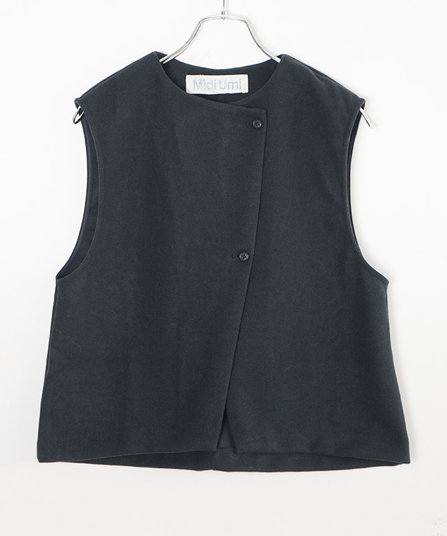 【未開封】Vaundy ベスト Mサイズ 4-710017]Midi Umi(ミディウミ) flannel touch vest フランネルタッチ