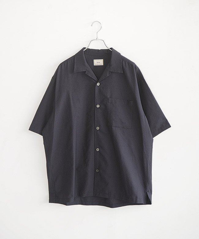 EVCON(エビコン) SEERSUCKER OPEN COLLAR SHIRT シアサッカー オープン